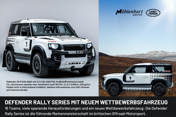 Defender Rally Series mit neuem Wettbewerbsfahrzeug